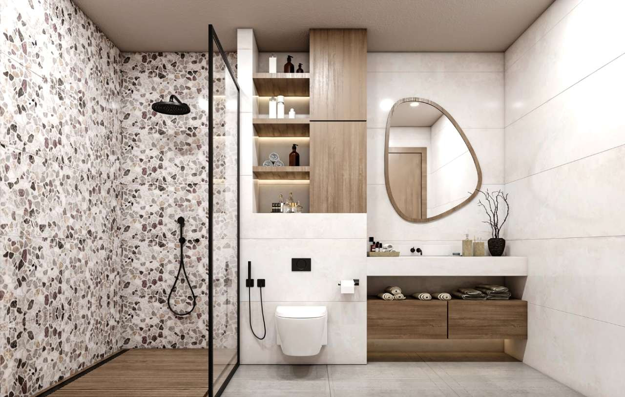 Nội thất phòng vệ sinh tích hợp phòng tắm tiện nghi