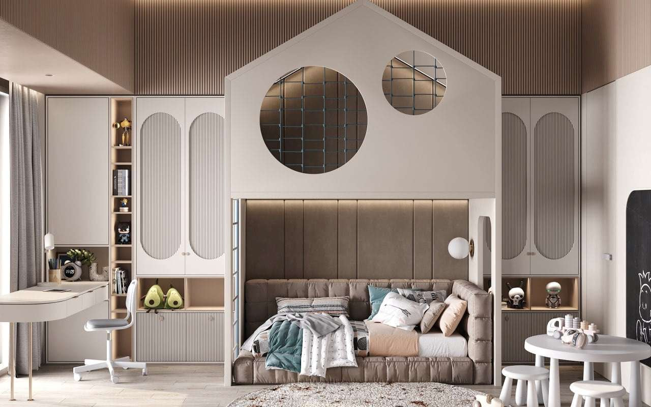 Giường 2 tầng thông minh cho người lớn kết hợp ghế sofa