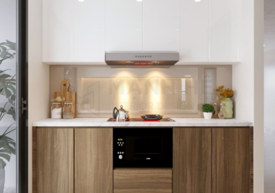 Tủ bếp gỗ công nghiệp TBM09