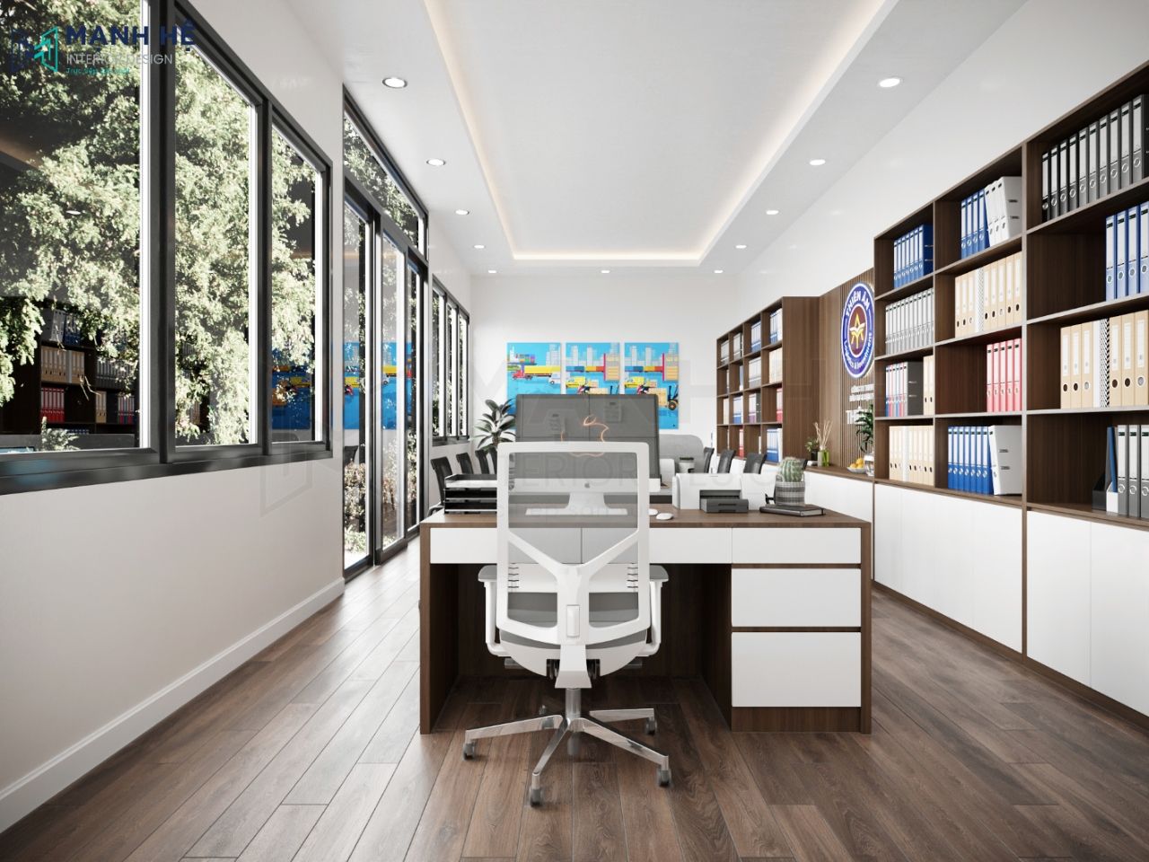 1-copy Thiết kế nội thất văn phòng công ty TNHH Thiên Ân - 40m2