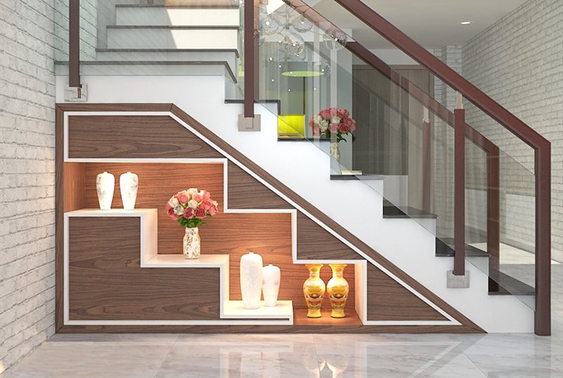 Trồng cây xung quanh bậc tam cấp 