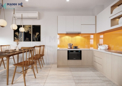 Tủ bếp gỗ công nghiệp TBM57
