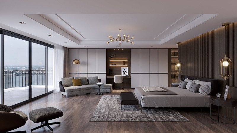 TOP 5 Mẫu thiết kế phòng ngủ 50m2 đẹp choáng ngợp nhất 2026