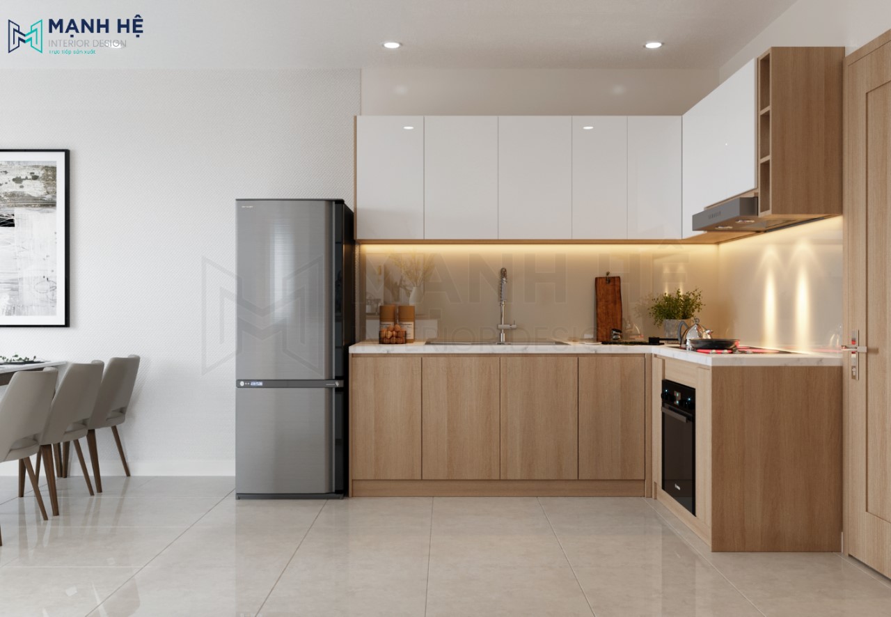 Tủ bếp kích thước chuẩn TBM15
