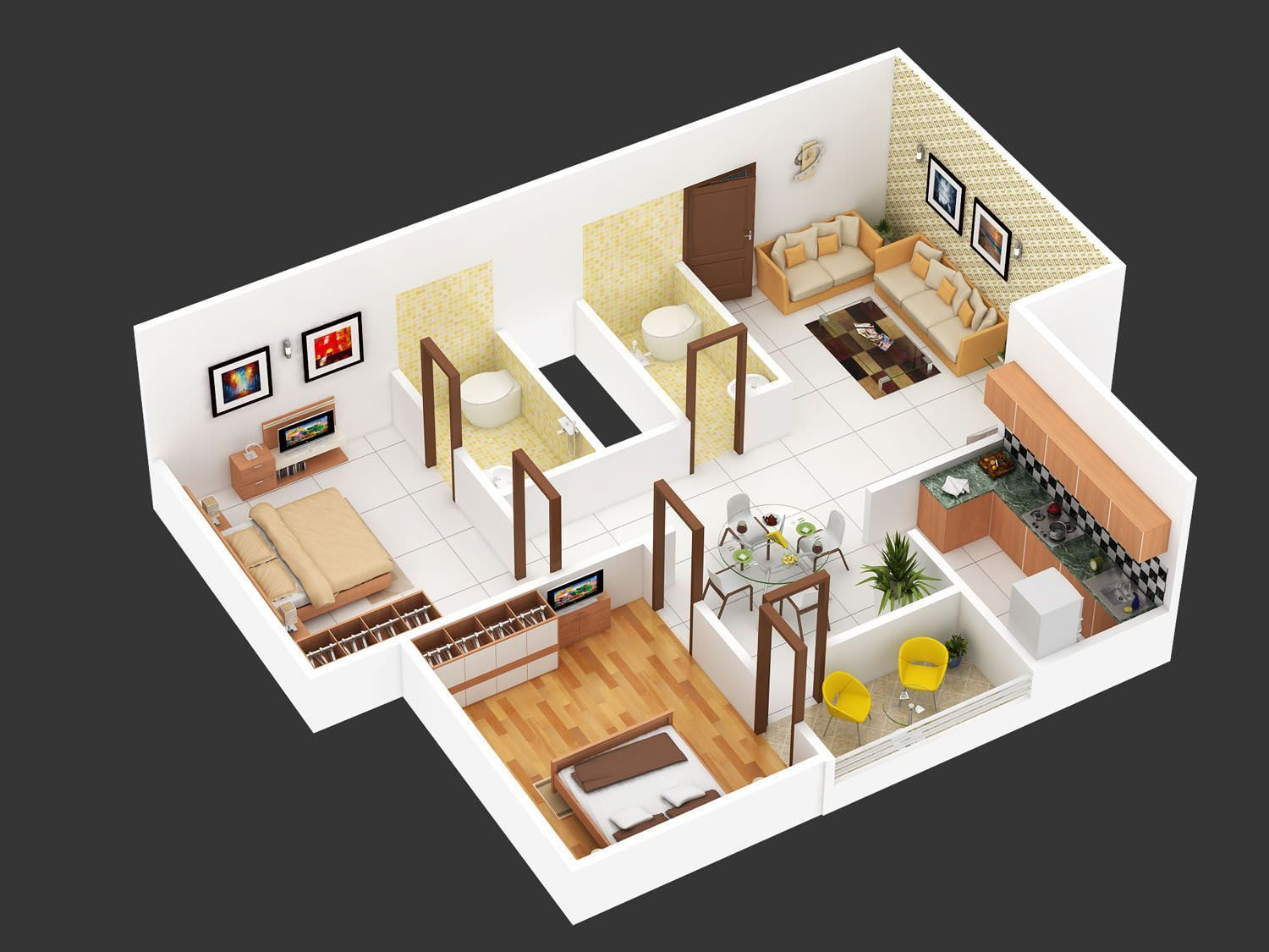 5+ Mẫu bản vẽ nội thất chung cư đẹp, tối ưu sự tiện nghi bạn nên tham khảo