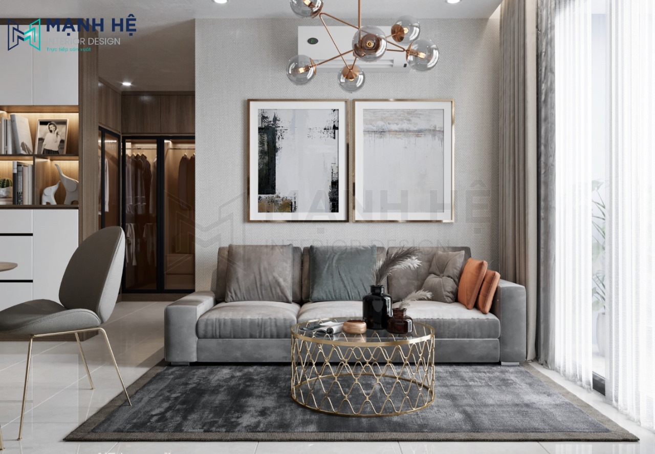 noi-that-phong-khach-chung-cu-noi-that-manh-he Căn hộ Vinhomes Grand Park 46m2 - 1 PN - 1BR+