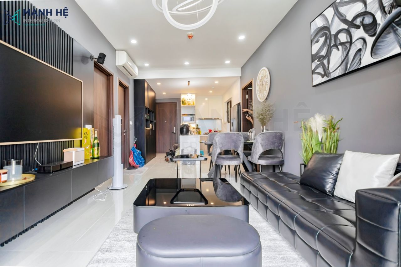 thi-cong-noi-that-phong-khach-bep-6 One Verandah - 85m2 - anh Dũng
