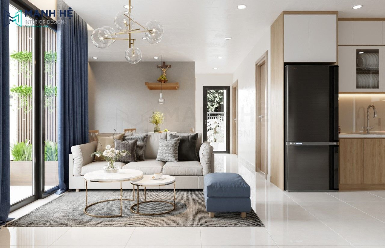 15+ Mẫu thiết kế nội thất chung cư 58m2 đẹp, sang trọng nhất năm 2026