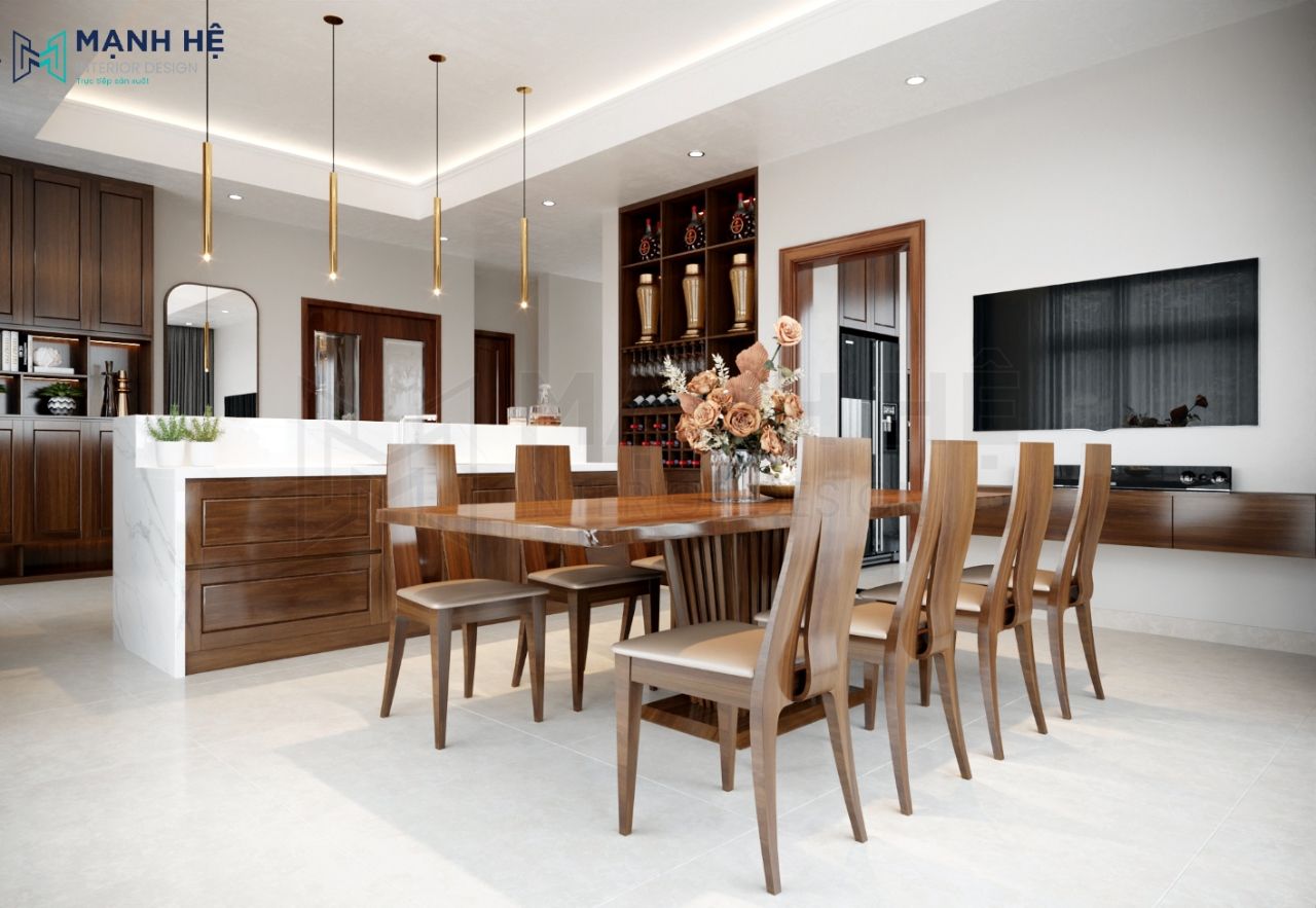 [Tư vấn] 25+ bộ bàn ăn 8 ghế đẹp, giá phải chăng nhất hiện nay