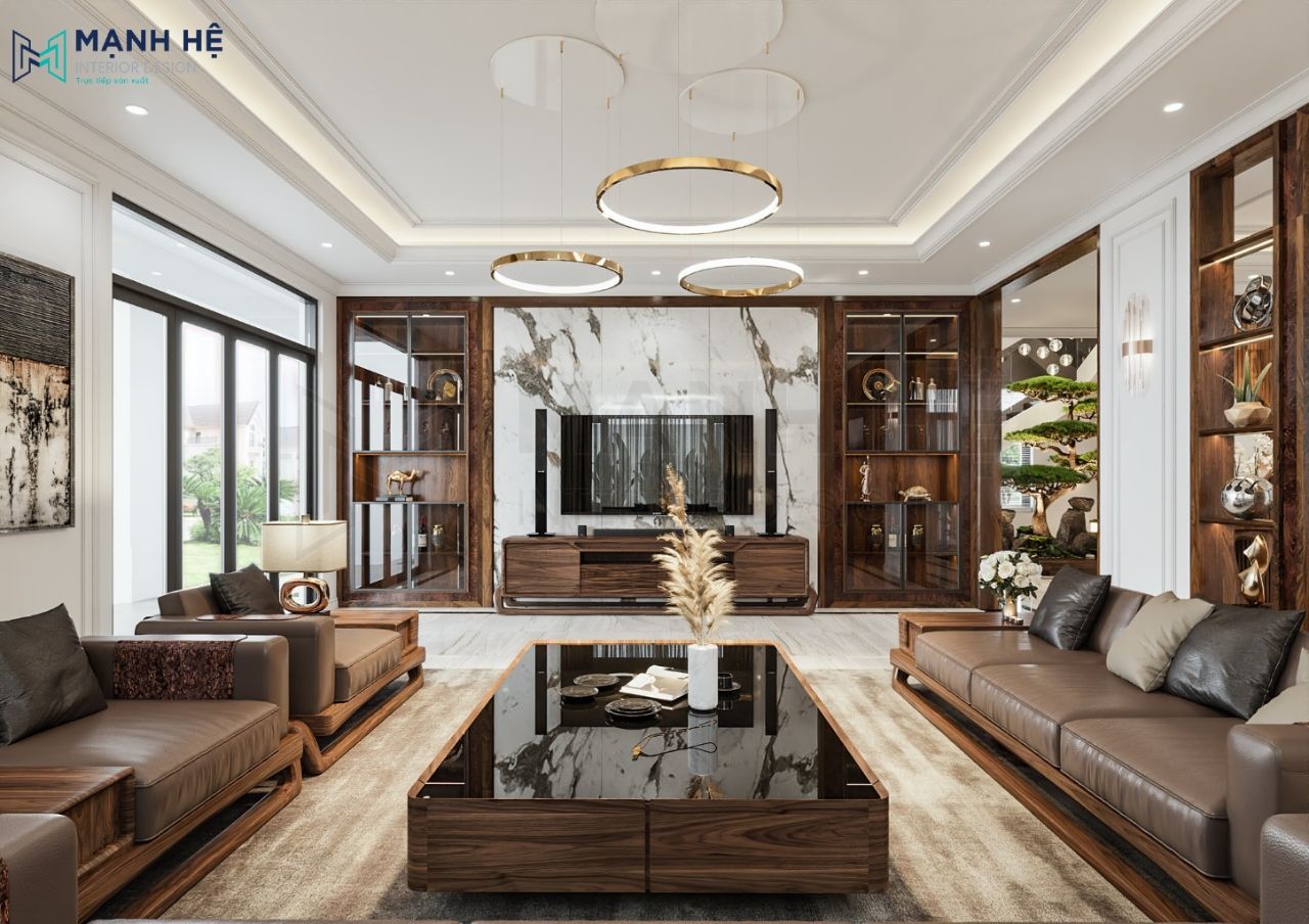 thiet-ke-noi-that-phong-khach-6 Nội thất biệt thự Bình Dương - 1 Trệt 2 Tầng - Anh Qúy