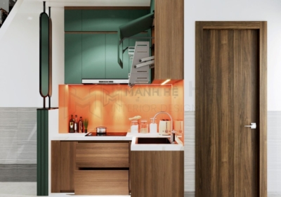 Tủ bếp gỗ Công nghiệp TBM59