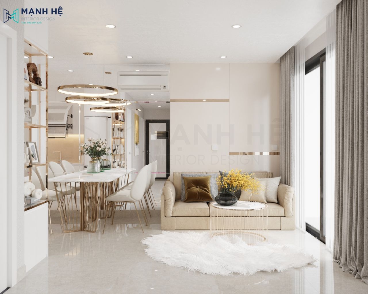 Vinhomes Grand Park 2BR + 1 - 69m2 - 2PN