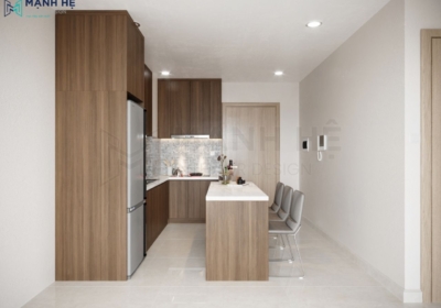 Tủ bếp gỗ công nghiệp TBXD45