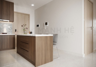 Tủ bếp gỗ công nghiệp TBXD45