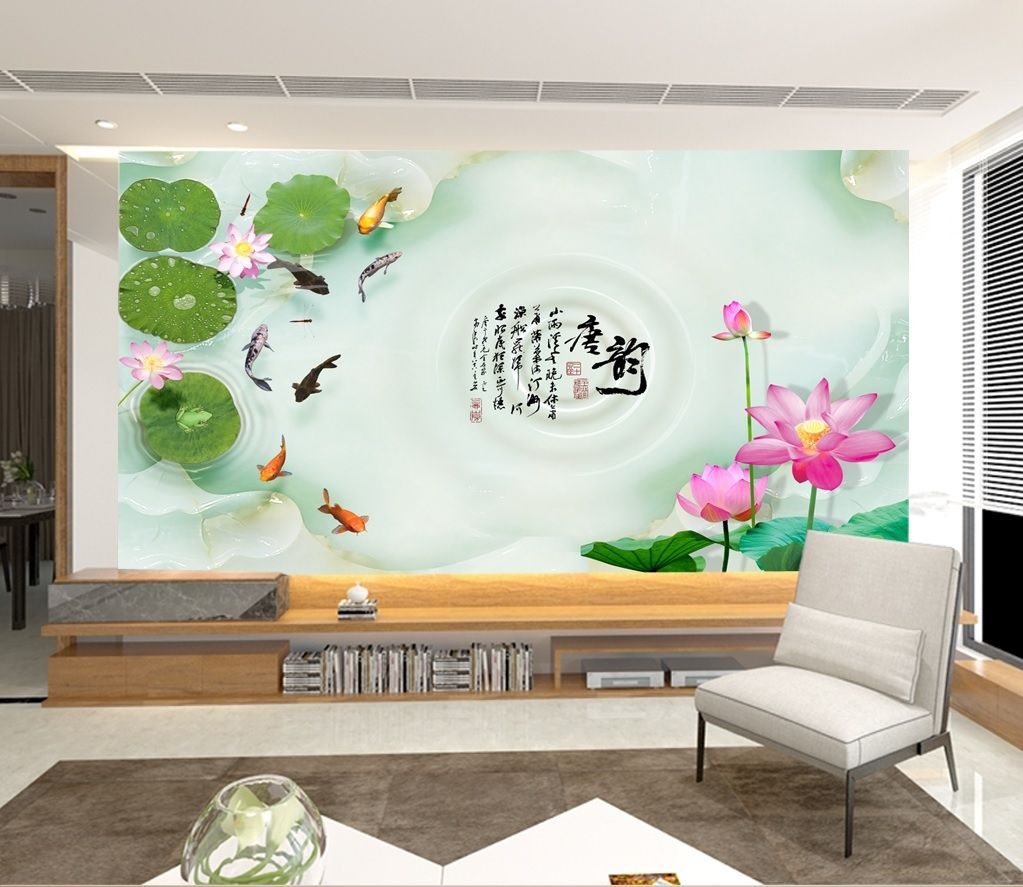 tranh-dan-tuong-3d-9 Những mẫu tranh dán tường 3D đẹp xuất sắc cho không gian phòng khách, phòng ngủ thêm ấn tượng