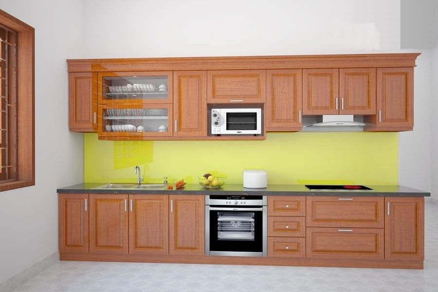 Tủ bếp gỗ Xoan Đào TBXD01