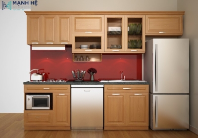 Tủ bếp gỗ tự nhiên TBXD25