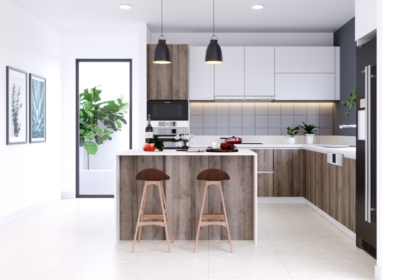 Tủ bếp có bàn đảo TBM38