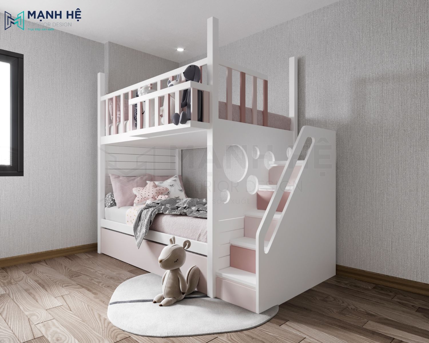 Giường tầng trẻ em hiện đại GT013