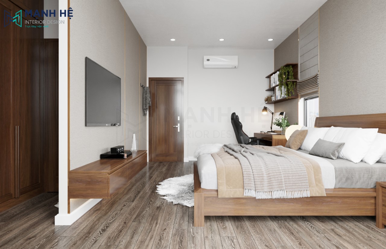 83 Thiet Ke Phong Ngu Tang 2 Bộ phòng ngủ hiện đại PN001