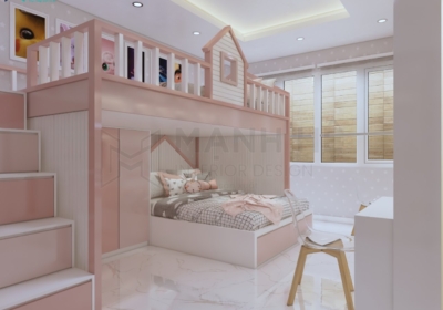 Giường tầng hình ngôi nhà GT010