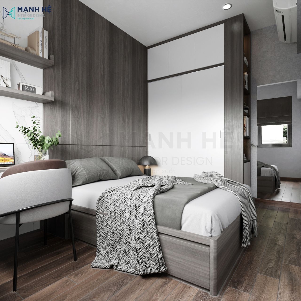 Nội thất gỗ công nghiệp phủ melamine sang trọng