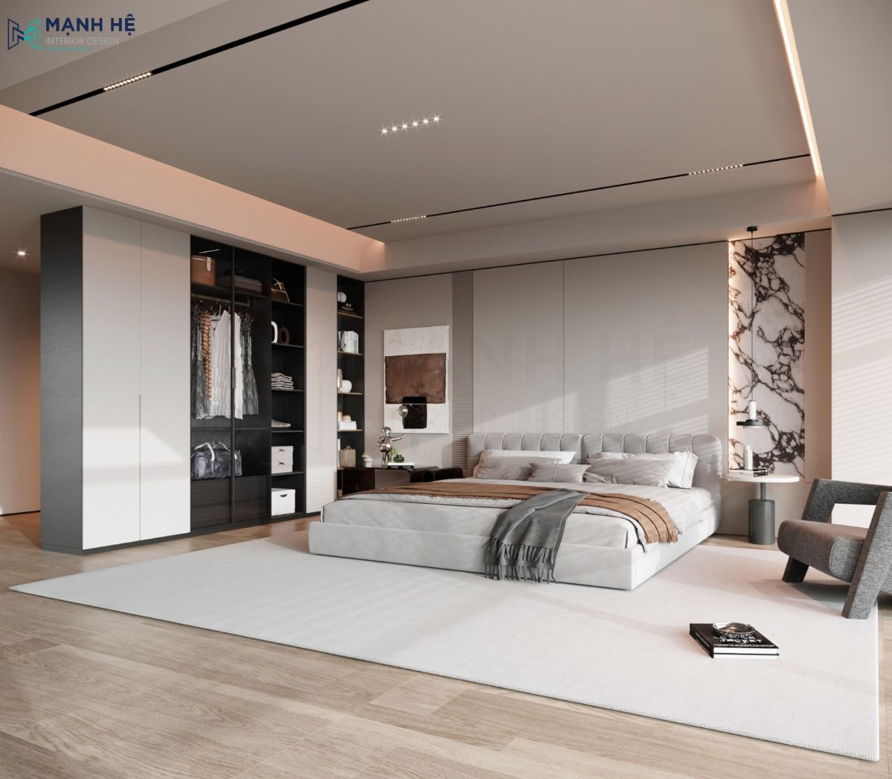 Diện tích hợp lý cho phòng ngủ maste
