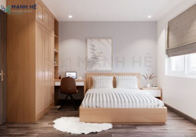 Tiết chế họa tiết cho phòng ngủ gỗ Sồi tự nhiên mộc mạc