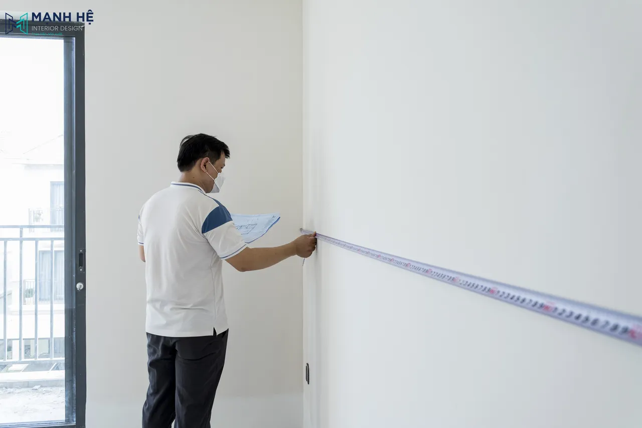 KTS sẽ Bước Đo đạc khảo sát hiện trạng thực tế công trình
