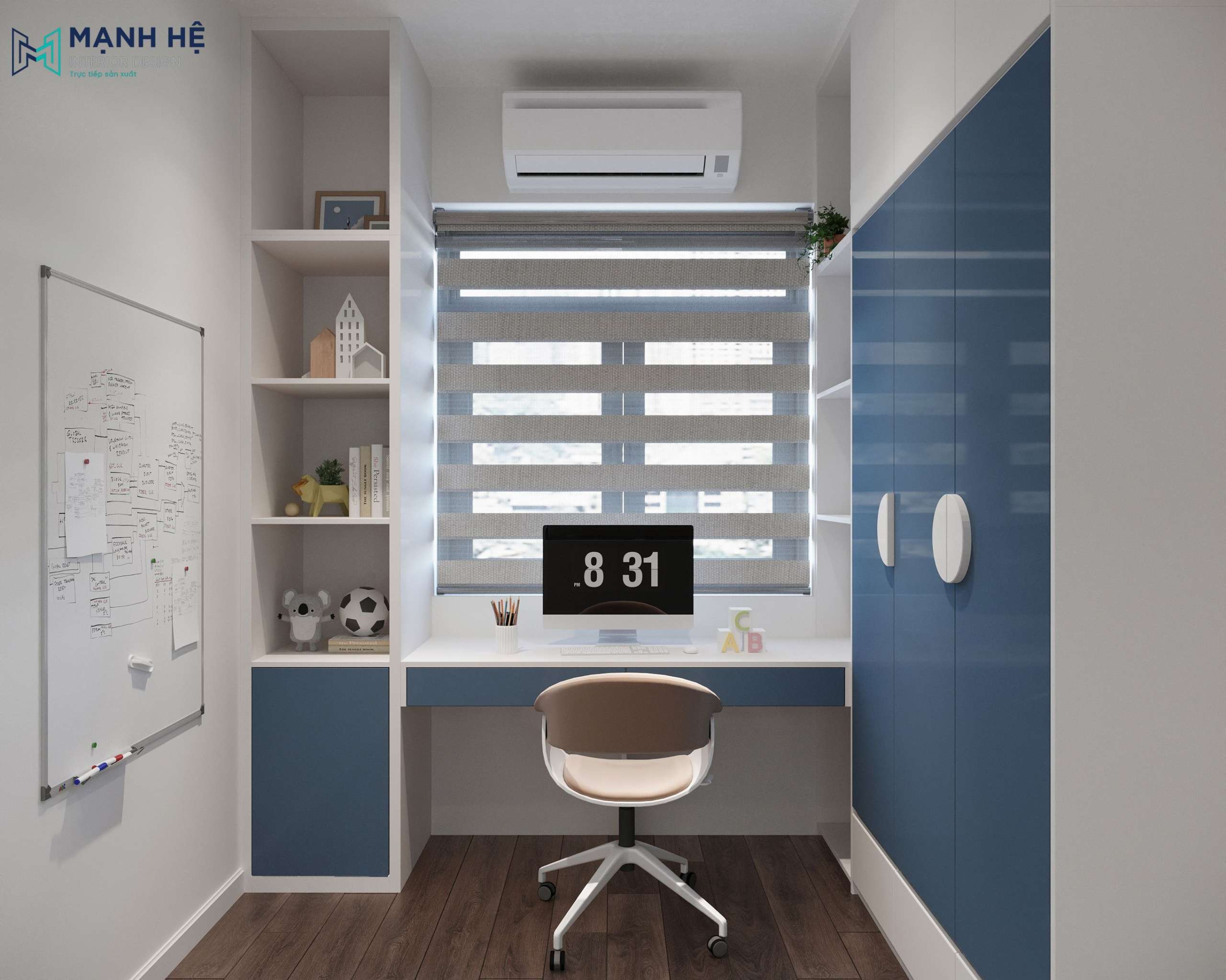 Thiết kế khéo léo góc học tập và vui chơi dành cho bé
