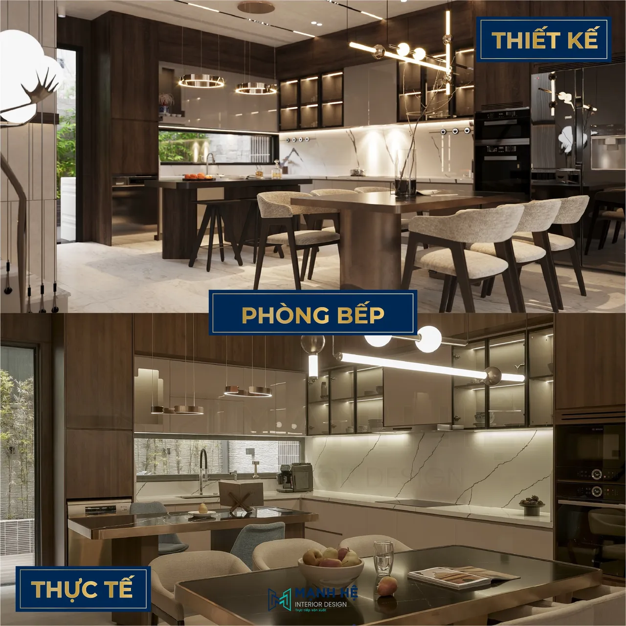 Mạnh Hệ cam kết thiết kế và thi công giống bản vẽ thiết kế lên đến 95%