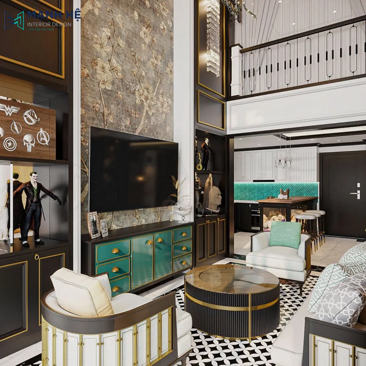 Mẫu căn hộ duplex theo phong cách Indochine tôn lên vẻ hoài niệm