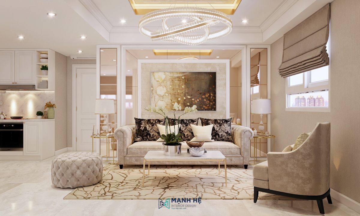 Tỉ lệ hợp lý khi thiết kế nội thất căn hộ 54m2