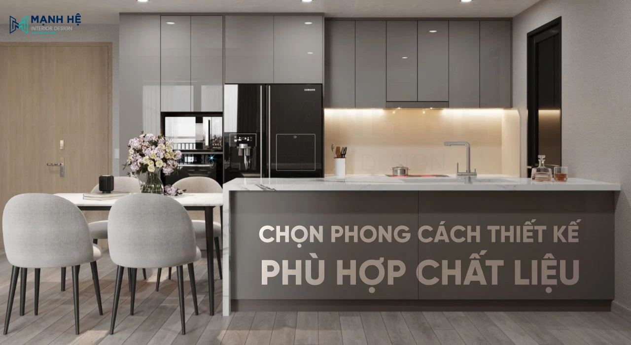 Phong cách thiết kế chính xác quyết định đến 80% độ đẹp hoàn hảo của tủ bếp nhà bạn 