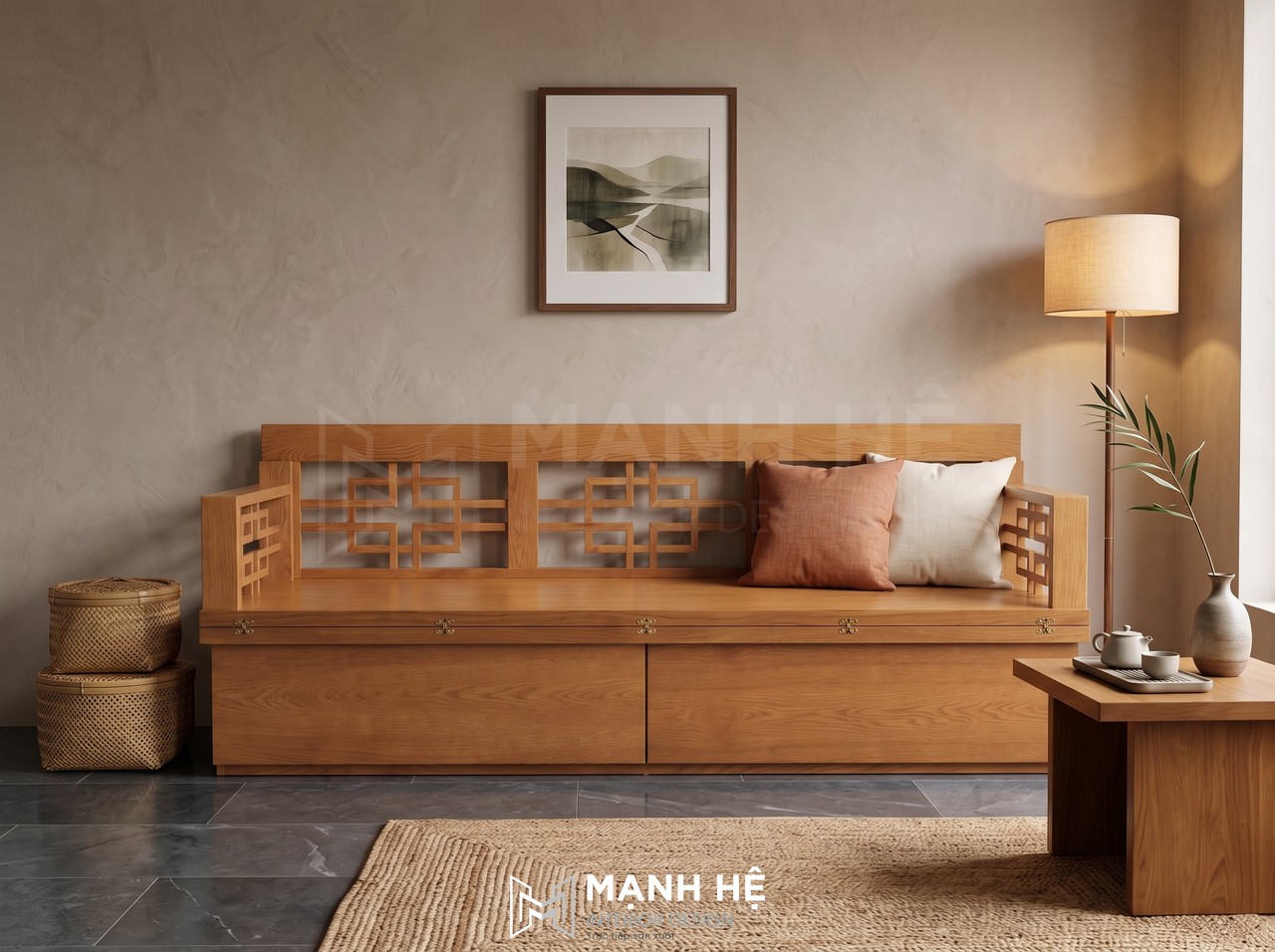 Ghế sofa giường gỗ gấp VIP01