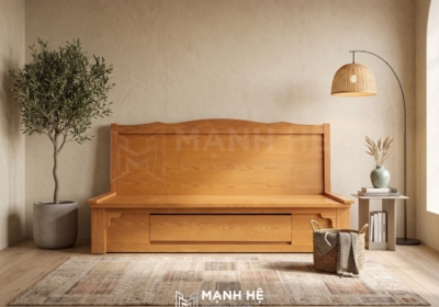 Ghế Sofa Giường Giải pháp tiết kiệm diện tích phòng khách nhỏ với sofa giường gỗ