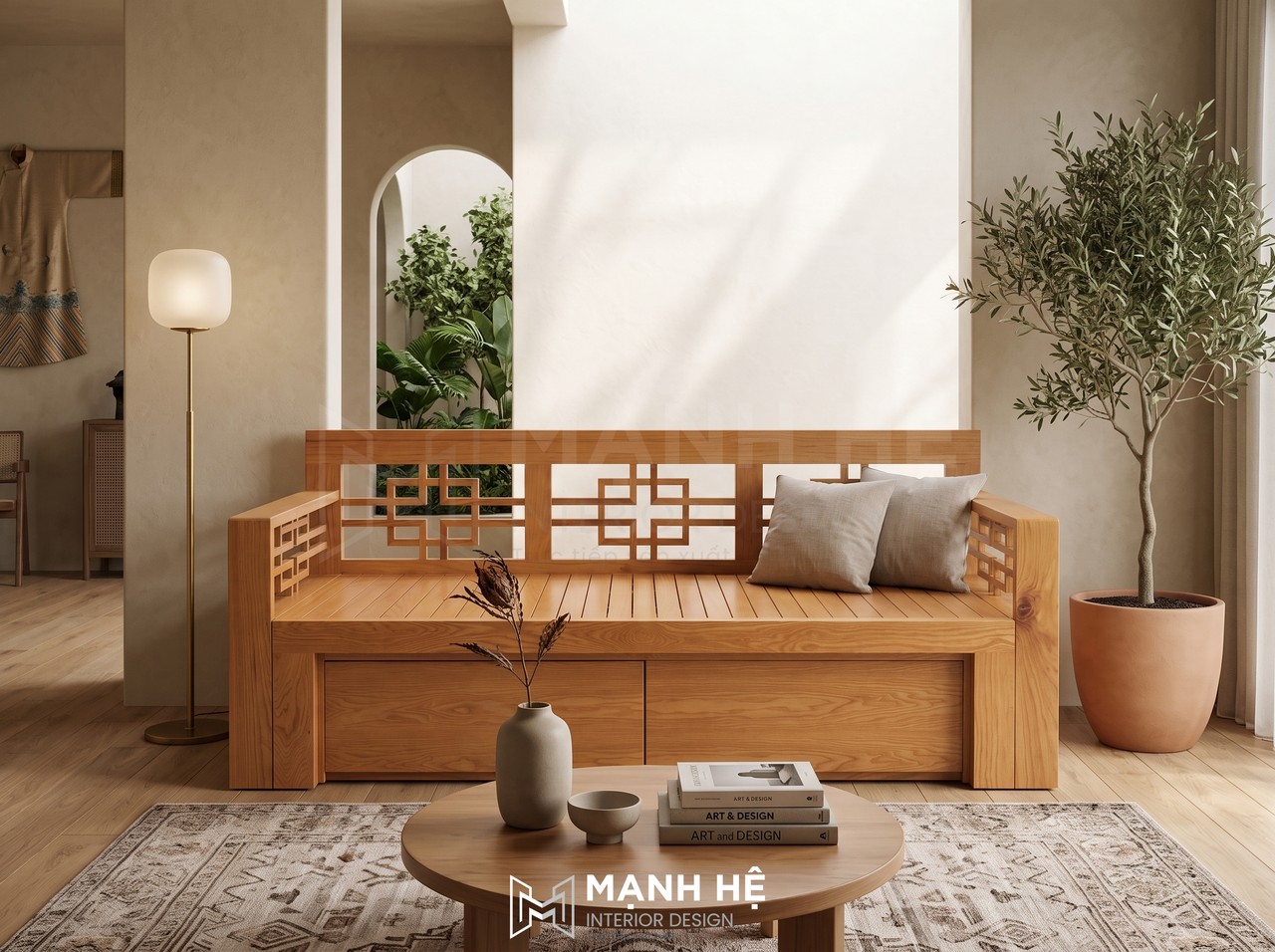 Ghế sofa giường gỗ gấp SE02
